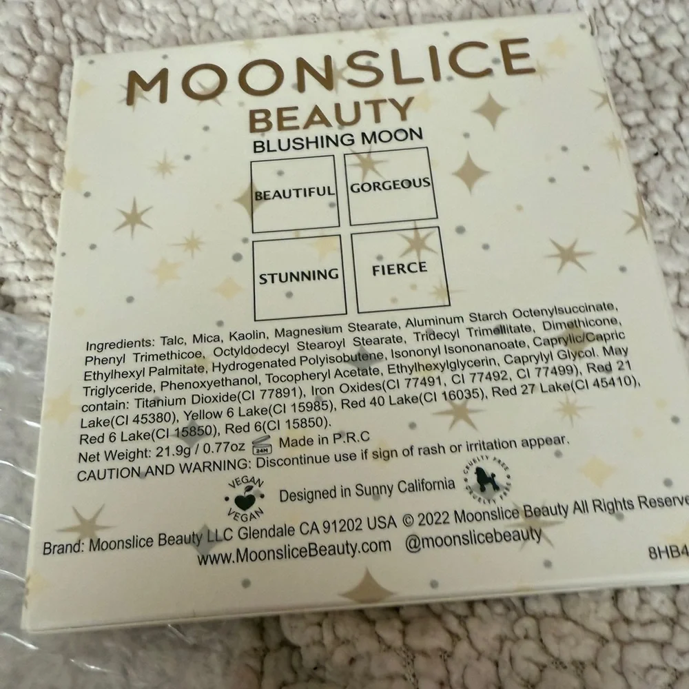 ❤️ 3/$25 MOONSLICE BEAUTY Blushing Moon Blush Palette